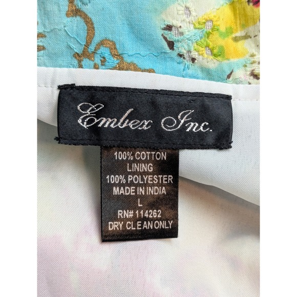 Embex Inc. Vintage Multicolor Floral Embroidered Boho Jacket L - Picture 5 of 7